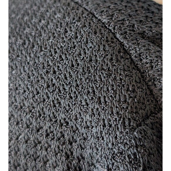 NWT Ming Wang Size XL Jacket Tiered Sculptural Lapel 3/4 Sleeve Black Textured - Picture 5 of 13